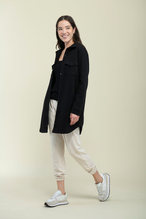 Jackie-Cozy Fleece Button-Up